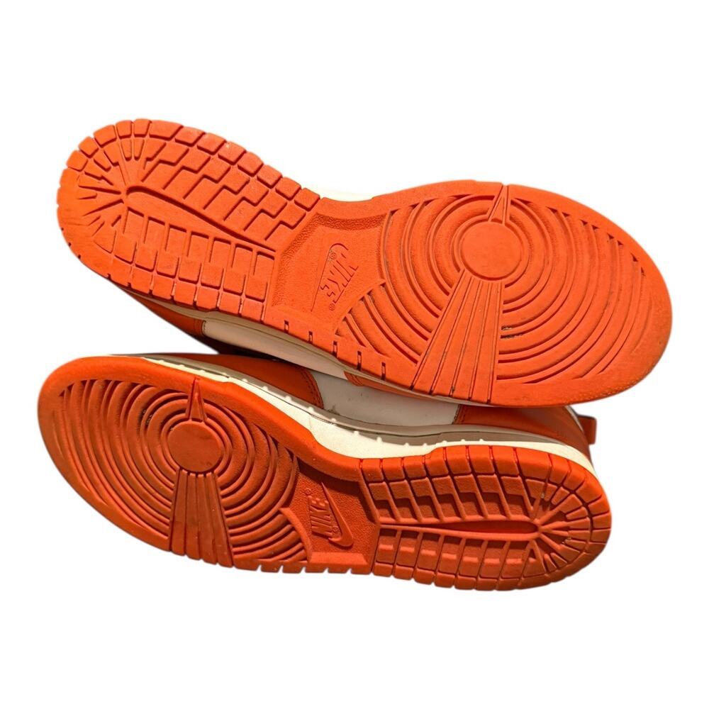 Nike Dunk High Men’s Size 10 Orange 2009 Leather High Top Sneakers Syracuse - Picture 9 of 9